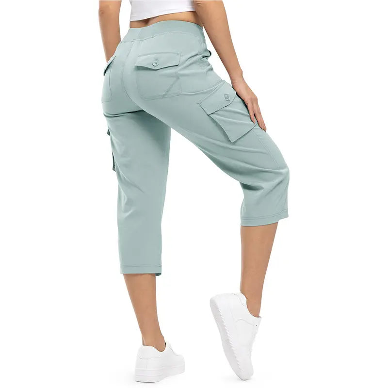 🔥Last day promotion🔥Women's Cargo Pants Plus Size Outdoor Lightweight Capris