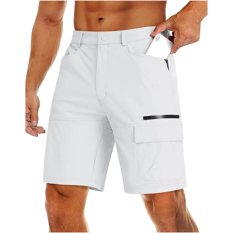 🔥Last day promotion🔥Men's Hiking Cargo Shorts 9" Quick Dry Lightweight Summer Casual Shorts