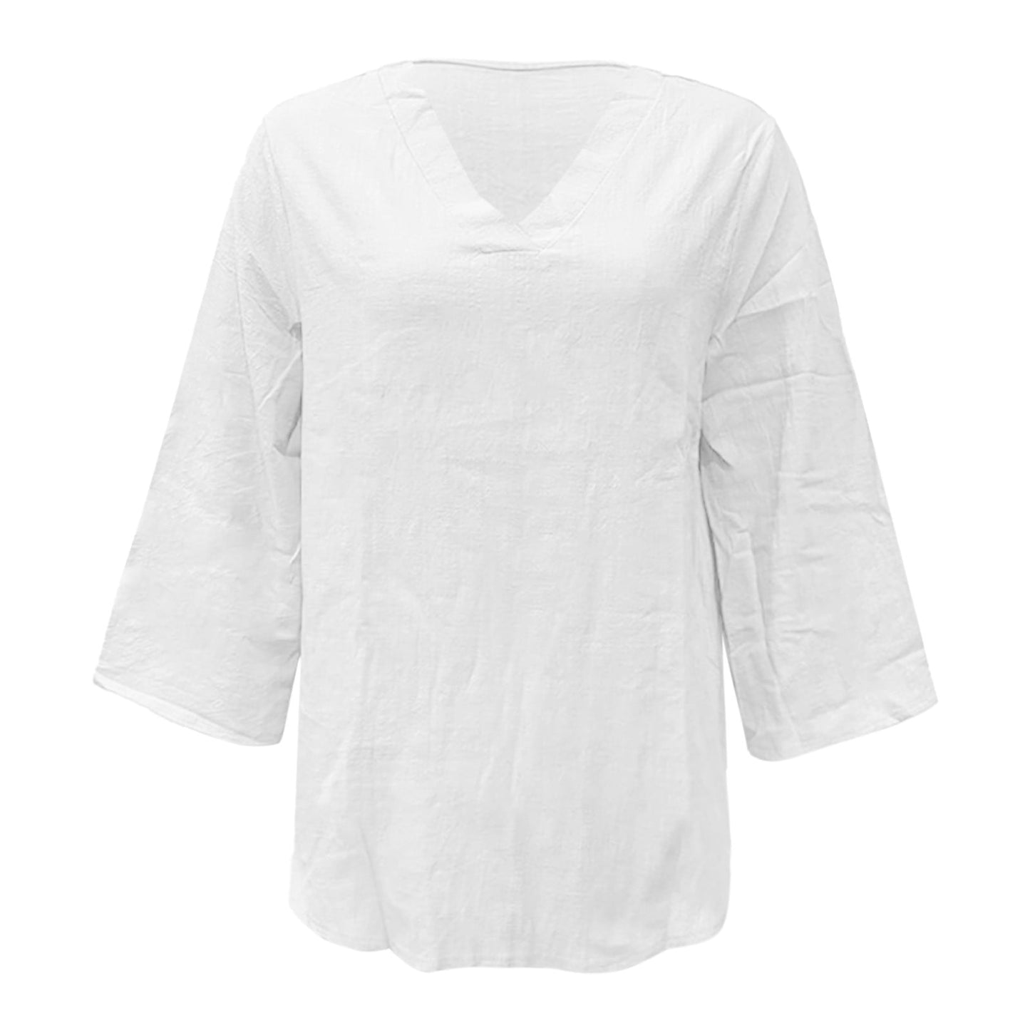 Solid Print Button Decor Long Sleeve Stylish Women Shirt