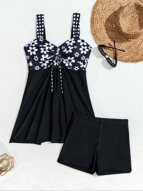🔥FINAL SALE👙 Women's V Neck Swimdress