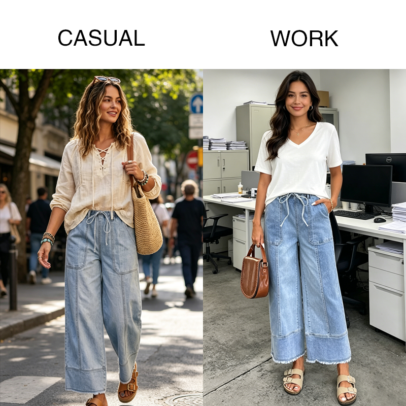 Special Sale❤️Women's Wide Leg Jeans