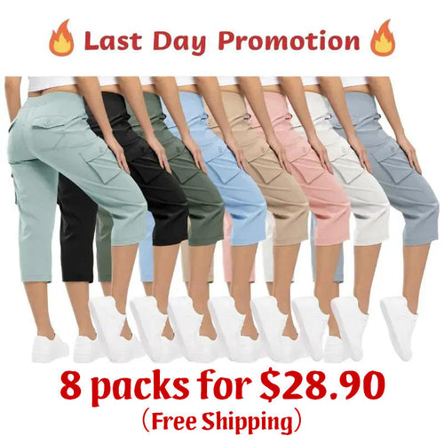 🔥Last day promotion🔥Women's Cargo Pants  Plus Size Outdoor Lightweight Capris