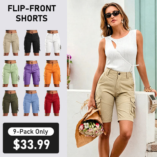 New Hot 2026🔥Stretch cargo shorts with flap pockets design