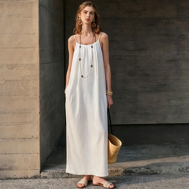 🔥2026 Clearance Item🔥Women's Solid Color Cami Lounge Dress💕