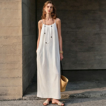 🔥2026 Clearance Item🔥Women's Solid Color Cami Lounge Dress💕