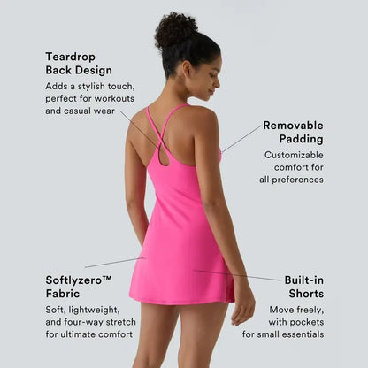 🔥Last day promotion🔥Plush Backless Active Dress-Easy Peezy Edition