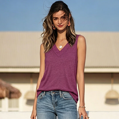 Women Trendy Sleeveless Basic Tank Tops