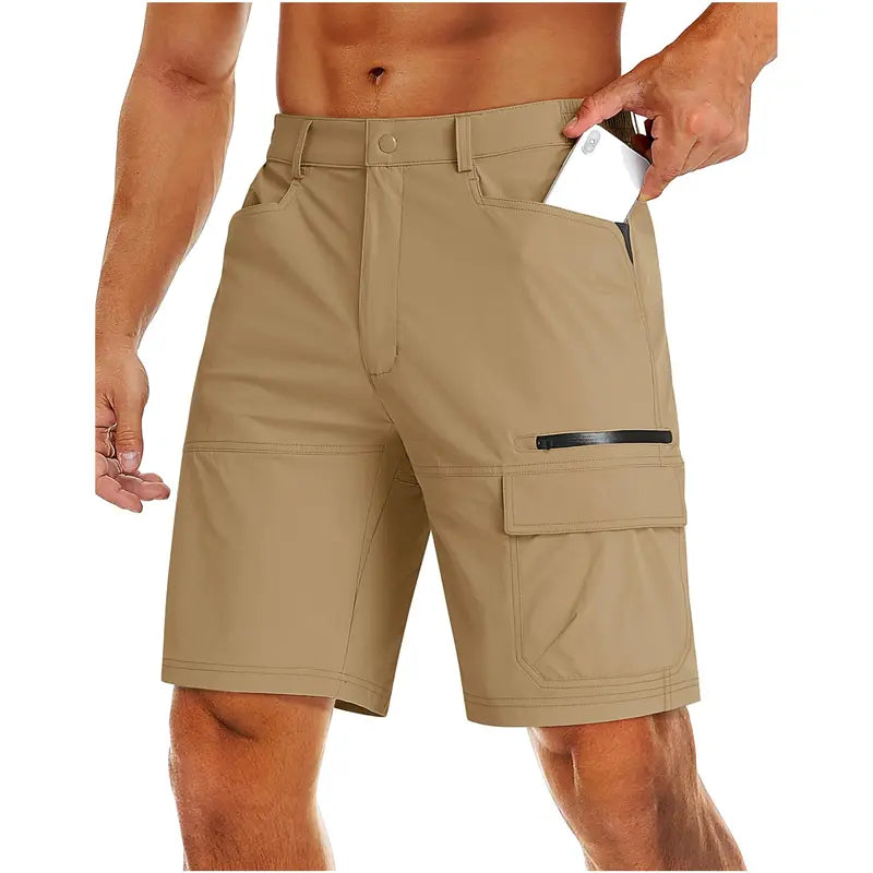 🔥Last day promotion🔥Men's Hiking Cargo Shorts 9" Quick Dry Lightweight Summer Casual Shorts