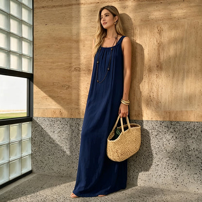 🔥2026 Clearance Item🔥Women's Solid Color Cami Lounge Dress💕