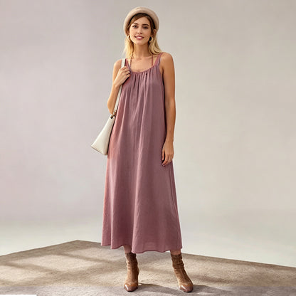 🔥2026 Clearance Item🔥Women's Solid Color Cami Lounge Dress💕