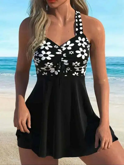 🔥FINAL SALE👙 Women's V Neck Swimdress