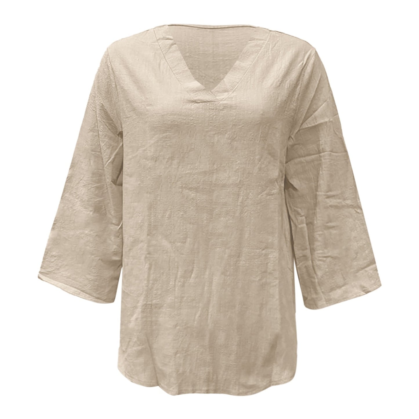 Solid Print Button Decor Long Sleeve Stylish Women Shirt