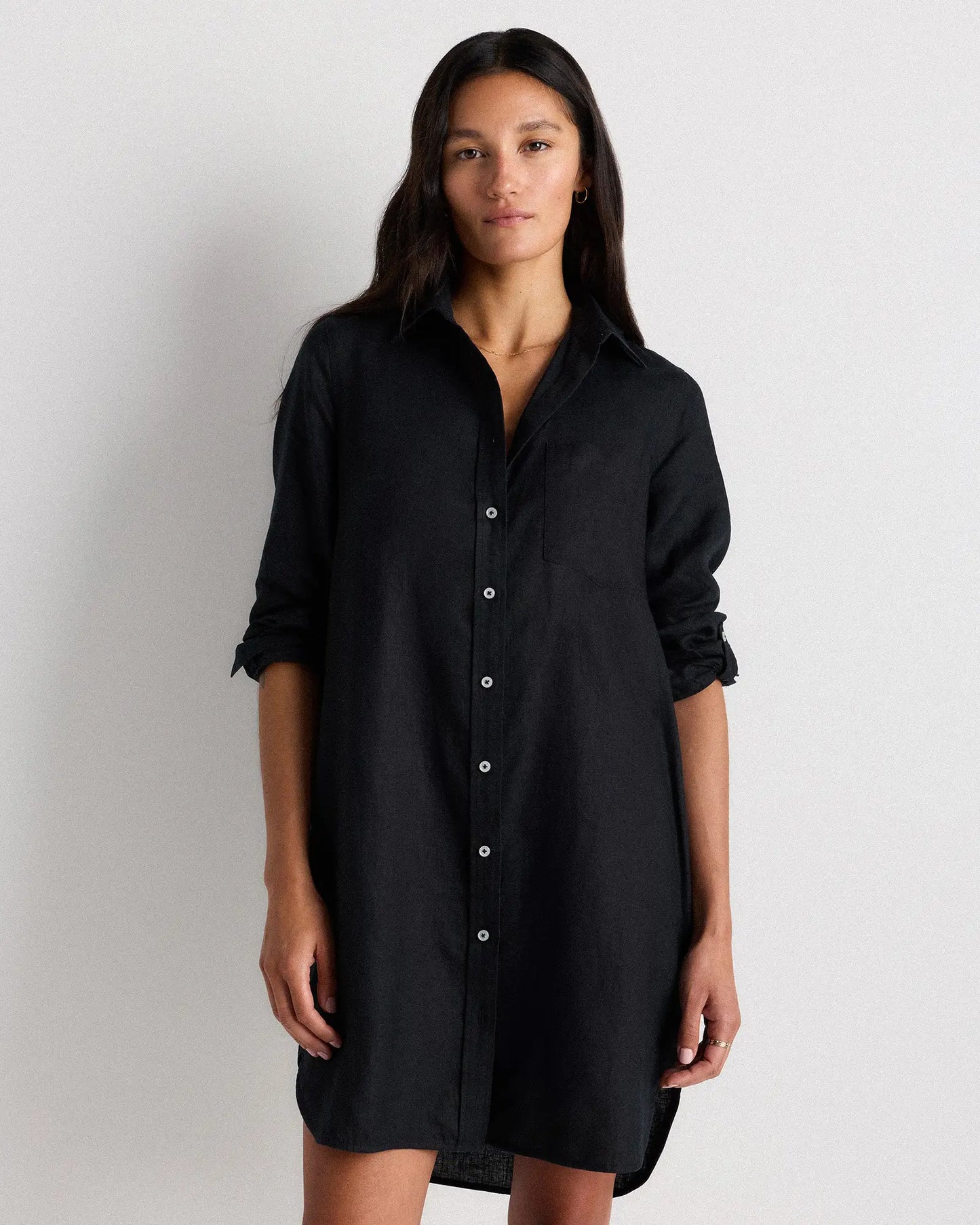 100% Linen Shirt Dress