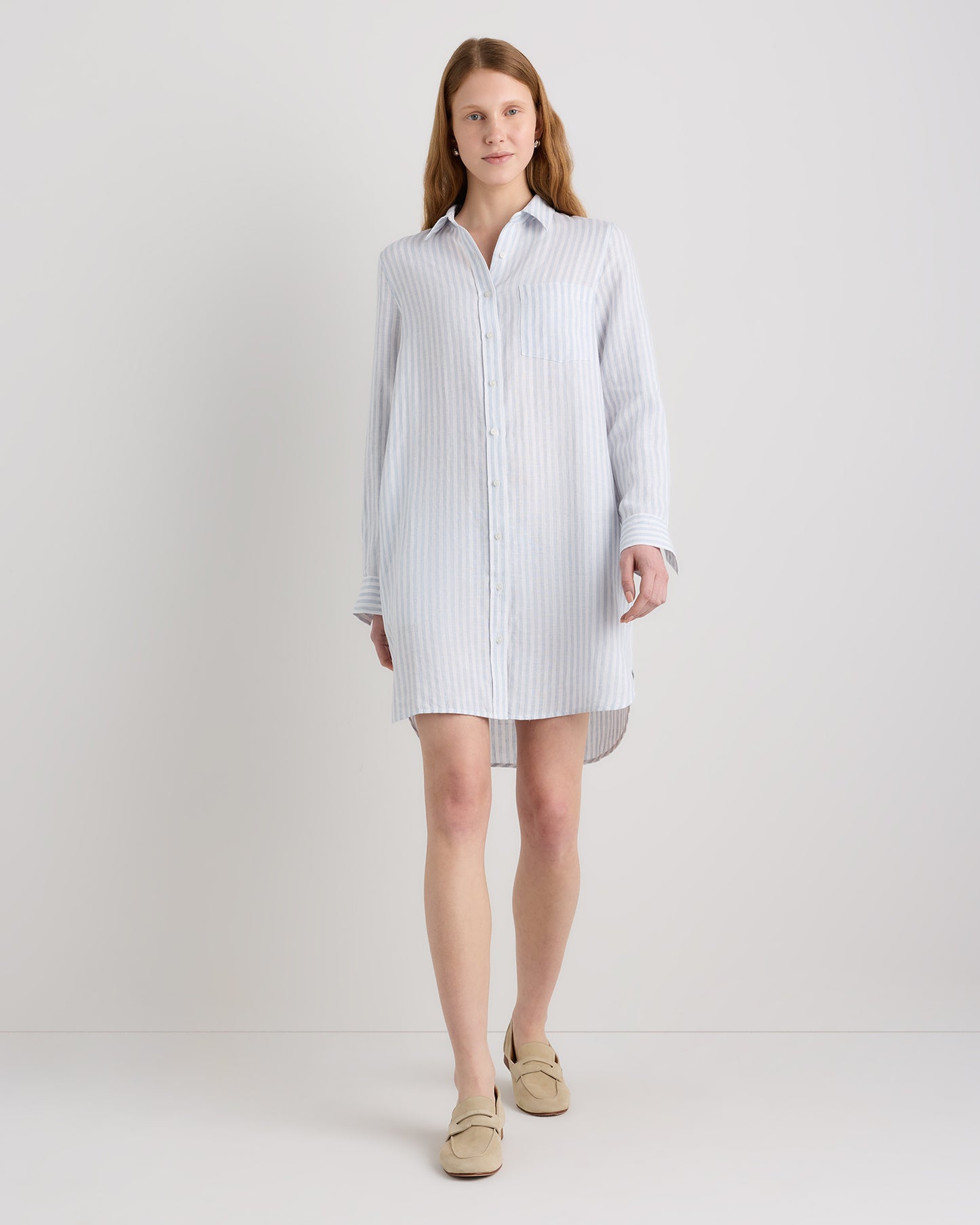 100% Linen Shirt Dress