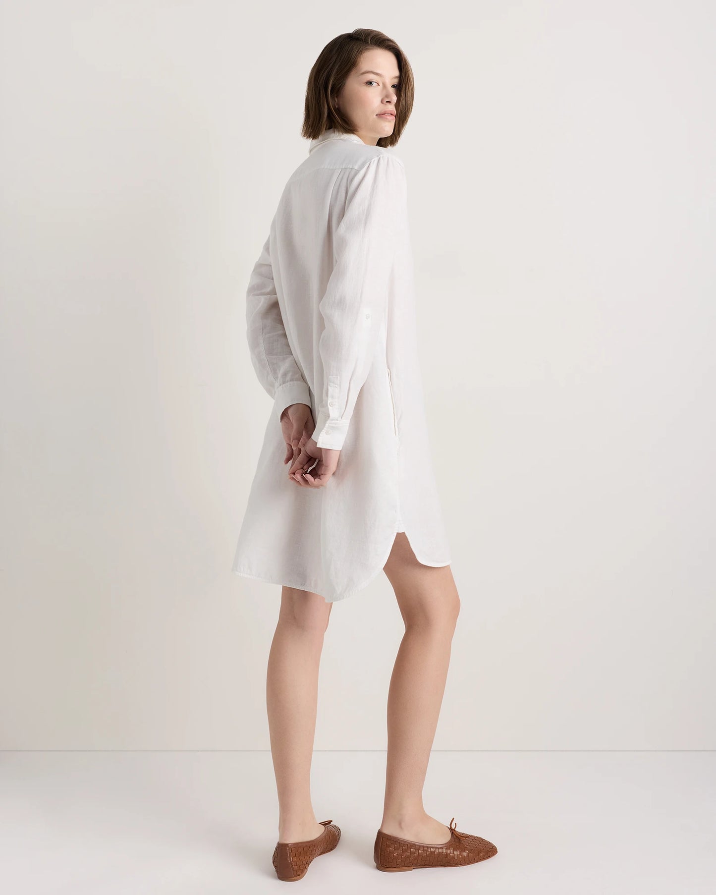 100% Linen Shirt Dress