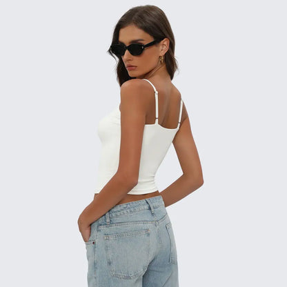 Casual Sexy Square Neck Tank Top for Women