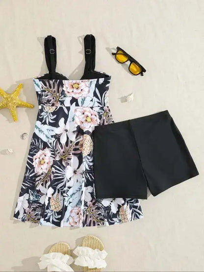 🔥FINAL SALE👙 Women's V Neck Swimdress