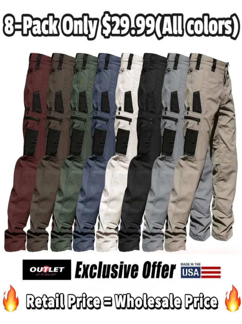 🔥8-Pack Only $29.99(All colors)🔥Men's 8-Pack Unisex 10-Pocket