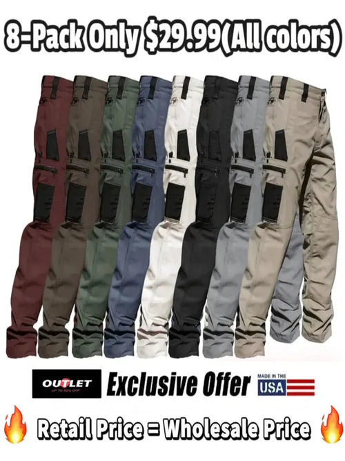 🔥8-Pack Only $29.99(All colors)🔥Men's 8-Pack Unisex 10-Pocket